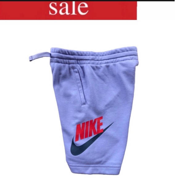 BOYS NIKE PURPLE JOGGER SHORTS SIZE 4-5 YRS - Picture 1 of 4